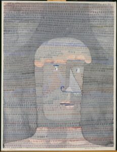 Paul Klee, Athlete's Head, 1932 Watercolor, gouache, and graphite on paper mounted on cardboard, 24 3/4 x 18 7/8 in Metropolitan Museum of Art, New York