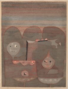 Paul Klee, Barbarian Sacrifice, 1932 Watercolor on paper, mounted to board, 24 3/4 x 18 7/8 inches Solomon R. Guggenheim Museum, New York