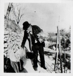 Ker Xavier Roussel, Paul Cézanne on the Hill of Les Lauves, 1906