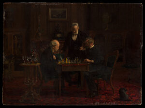Thomas Eakins,The Chess Players, 1876 Oil on wood, 11 3/4 x 16 3/4 in Metropolitan Museum of Art, New York