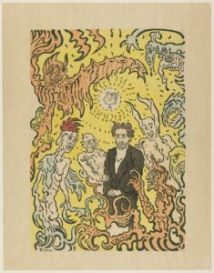ensor1 James Ensor, Self Portrait with Demons, 1898 Lithograph, 21 1/16 x 14 5/8 in Museum of Modern Art, New York