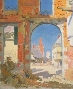 Sir William Orpen, The Girls' College, Péronne, 1917 Oil on canvas, 30 x 25 Imperial War Museums, London