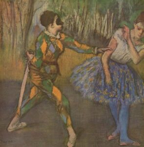 Edgar Degas, Harlequin and Columbina, 1886