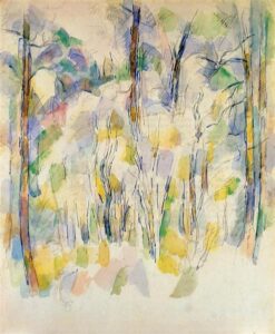 Paul Cézanne, In the Woods, c.1900 Watercolor on paper Private Collection