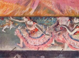 Edgar Degas, Lowering the Curtain, c.1880 Pastel Private Collection