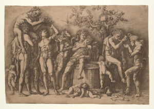 Andrea Mantegna, Bacchanal with a Wine Vat, Before 1475 Engraving and drypoint, 11 3/4 x 17 3/16in Metropolitan Museum of Art, New York