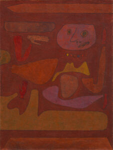 Paul Klee, The Man of Confusion, 1939 Oil and watercolor on jute, 26 1/4 × 19 7/8 in Saint Louis Art Museum