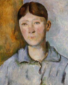Paul Cézanne, Portrait of Madame Cezanne, 1890 Oil on canvas, 18 5/16 x 15 3/16 in Musée d'Orsay, Paris