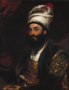 Sir Thomas Lawrence, Mirza Abu'l Hassan Khan, 1810 Oil on canvas, 35 x 27 1/4 in Harvard Art Museums/Fogg Museum, Cambridge, Massachusetts
