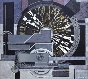 František Kupka, Music, 1936 Oil on canvas, 37 x 33 1/2 in Georges Pompidou Center, Paris