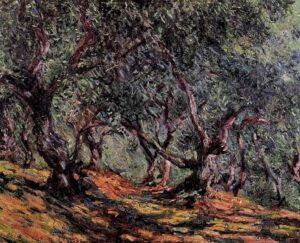 Claude Monet,Olive trees in Bordighera, 1884 Oil on Canvas 60×73 cm Private collection