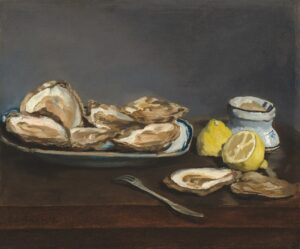 Édouard Manet, Oysters, 1862 Oil on canvas, 15.4 in x 18.4 in National Gallery of Art, Washington, D.C