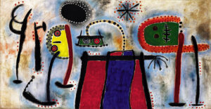 Joan Miró, Painting, 1953 Oil on canvas, 6 feet 4 3/4 x 12 feet 4 3/4 in Solomon R. Guggenheim Museum, New York