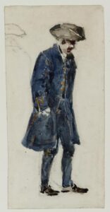 David Cox Senior, Naval Pensioner Watercolour and graphite on paper Tate, London