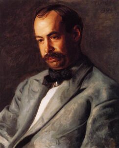Thomas Eakins, Portrait of Charles Percival Buck, 1904 Oil on canvas, 20 x 24 in Private Collection