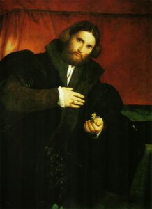 Lorenzo Lotto, Portrait of a Gentleman with a Lion Paw, c. 1524–1525 Oil on canvas, 37.6 in × 27.4 in Kunsthistorisches Museum, Vienna