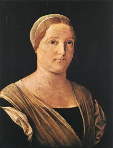 Lorenzo Lotto, Portrait of a Woman, c.1506 Oil on wood, 14.2 x 11 in Musée des Beaux-Arts de Dijon, France