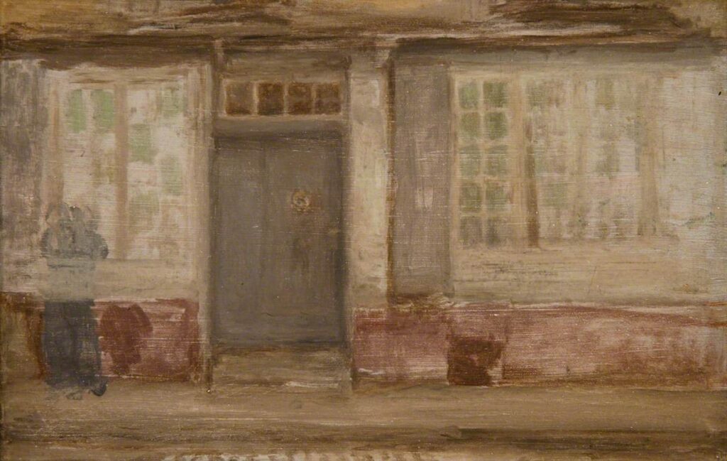 James Whistler, The Priest's Lodging, Dieppe, c.1897 Oil on panel, 6.5 x 9.6 in The Hunterian, University of Glasgow