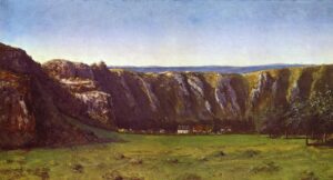 Gustave Courbet, Rocky landscape near Flagey, 1855 Oil on canvas Musée d'Orsay, Paris