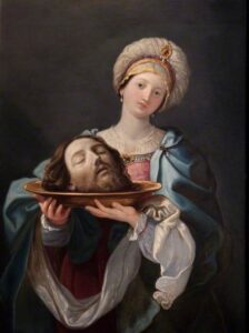 Guido Reni, Salome with the Head of John the Baptist Oil on canvas, 48 x 37 in Oxford Town Hall, UK