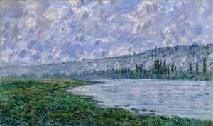 Claude Monet,The Seine at Vétheuil, 1880 Oil on canvas, 23 3/4 x 39 1/2 in Metropolitan Museum of Art, New York