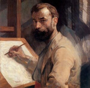 František Kupka, Self-Portrait, 1905 Oil on canvas, National Gallery, Prague