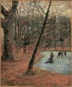 skaters Paul Gauguin, Skaters in Frederiksberg Gardens, 1884 Oil on canvas, 25.5 in x 21.2 in Ny Carlsberg Glyptotek, Copenhagen