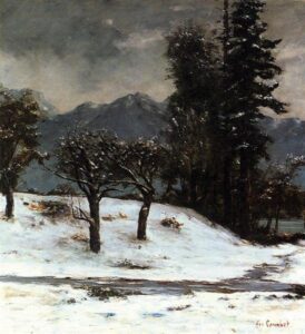 Gustave Courbet,Snow, 1874 Oil on canvas Private Collection