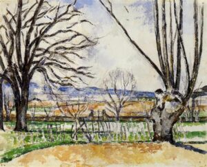 Paul Cézanne, The Trees of Jas de Bouffan in Spring, c.1880 Watercolor, on paper Private Collection