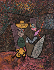 Paul Klee, Traveling Circus, 1937 Mixed media on canvas, 25 1/2 x 19 3/4 in The Baltimore Museum of Art
