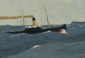 Edward Hopper, Tramp Steamer, 1908 Oil canvas, 20.1 x 29.2 in Hirshhorn Museum & Sculpture Garden, Washington DC