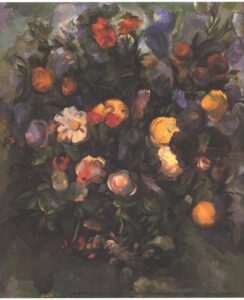 Paul Cézanne, Vase of Flowers, 1900 - 1903 Oil on canvas, 77 x 64 cm Pushkin Museum, Moscow, Russia