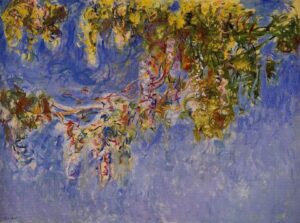 Claude Monet,Wisteria Oil on canvas 59 x 78.7 in Allen Memorial Art Museum, Oberlin College