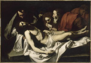 Jusepe de Ribera, The Deposition, 1625 Oil on canvas, 71.7 x 50 in Louvre, Paris, France