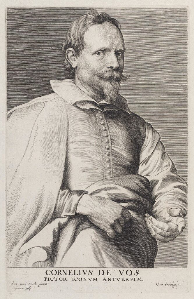 Portrait of Cornelis de Vos After Anthony van Dyck; engraved by Lucas Vorsterman I Engraving, 9.75 x 6.25 in Metropolitan Museum of Art, New YorkAfter Van Dyck, Portrait of Cornelis de Vos