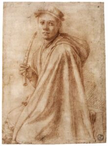 Jacopo Pontormo, Youth with a Recorder, 1541-43 Red chalk, 10.7 x 7.7 in Galleria degli Uffizi, Florence