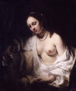 Willem Drost, Bathsheba with King David's Letter, 1654 Oil on canvas, 40.5 x 34.2 in Louvre Museum, Paris