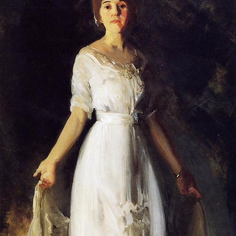 George Wesley Bellows, Mrs. Albert M. Miller, 1913 Oil on canvas Columbus Museum of Art
