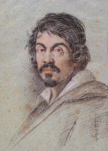 Chalk portrait of Caravaggio, c. 1621