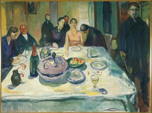 Edvard Munch, The Wedding of the Bohemian, 1925 Oil on canvas, 52.9 in x 70.2 in Munch Museum, Oslo