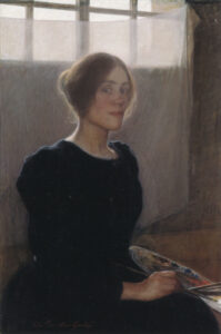 Elin Danielson-Gambogi, Self-portrait, 1900 Oil on canvas, 35.4 in x 25.7 in Ateneum, Helsinki