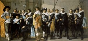 Frans Hals, Militia Company of District XI under the Command of Captain Reynier Reael, from 1633 until 1637 Oil on canvas, 82.2 in x 14 ft Rijksmuseum, Amsterdam