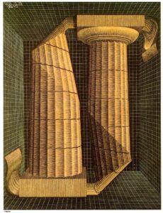 Maurits Cornelis Escher, Doric Columns, 1945 Wood engraving on japan paper, 12 5/8 × 9 1/2 in National Gallery of Art, Washington, DC