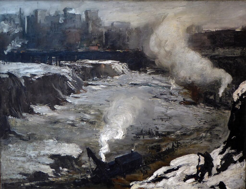 George Wesley Bellows, Pennsylvania Excavation, 1907 Oil on canvas, 33 7/8 x 44 in Smith College Museum of Art, Northampton, Massachusetts