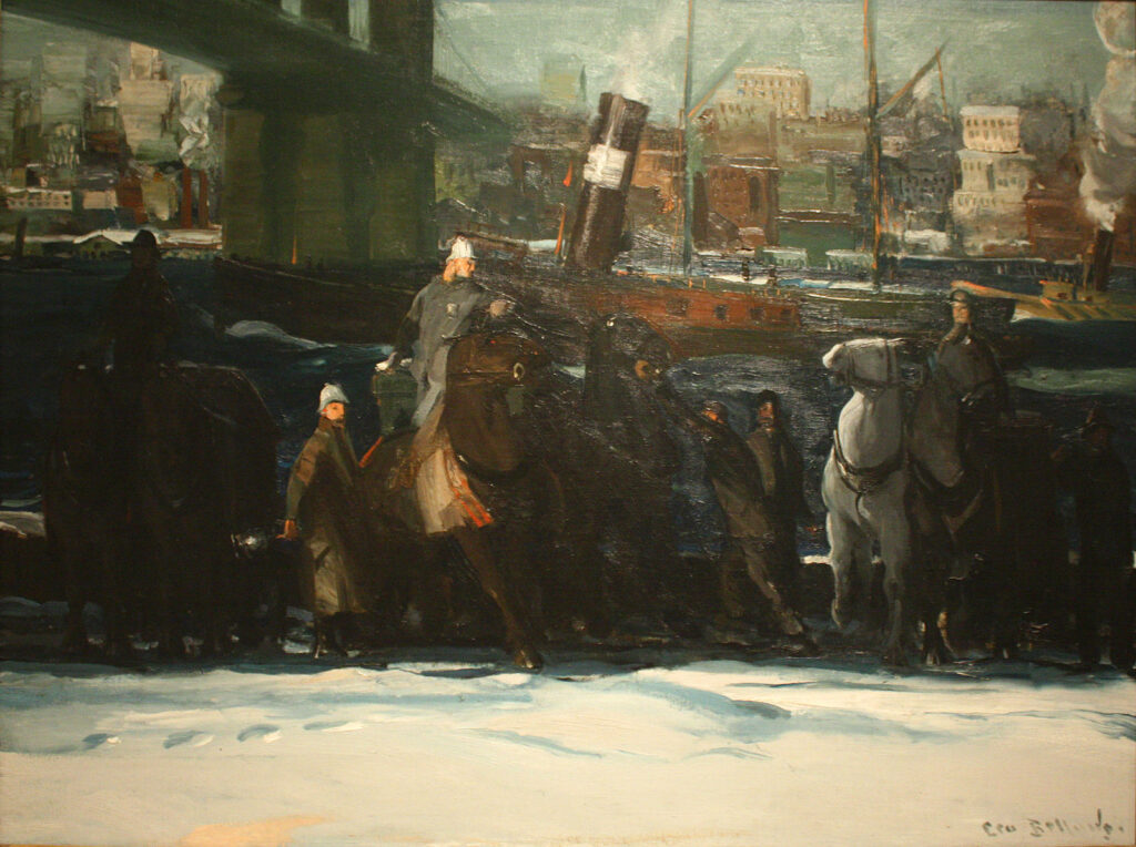 George Wesley Bellows, Snow Dumpers, 1911 Oil on canvas Columbus Museum of Art, Ohio