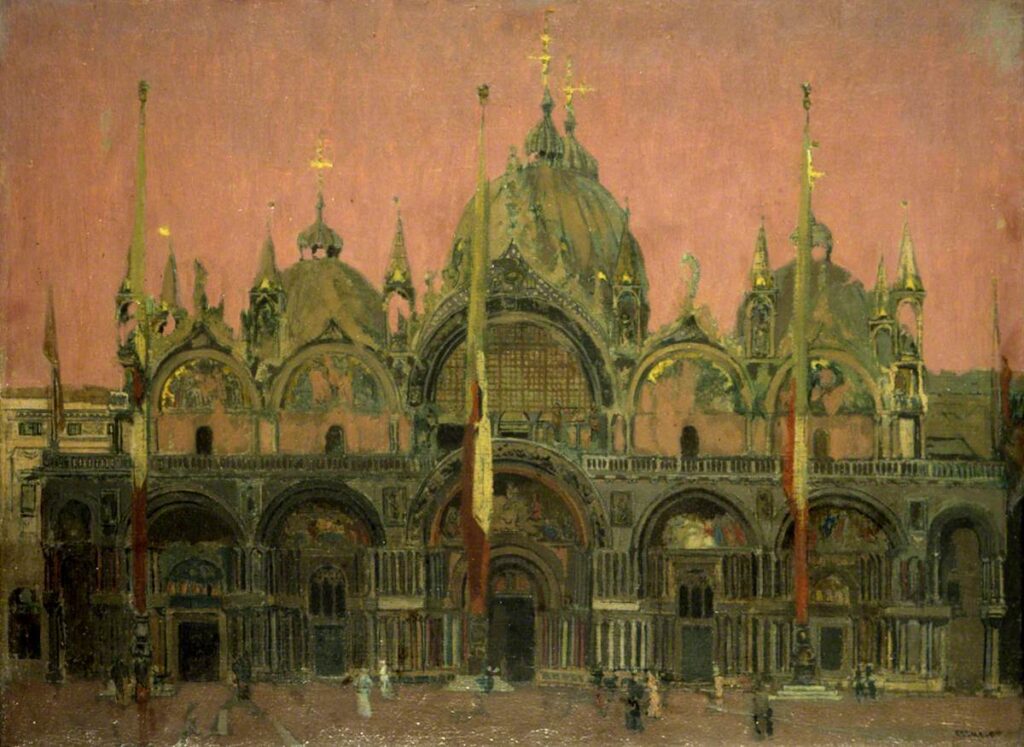 Walter Richard Sickert, A Red Sky at Night, 1896 Oil on canvas, 18 x 24 in Southampton City Art Gallery