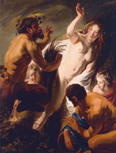 Jacob Jordaens, Pan and Syrinx, circa 1620 Oil on canvas, 68.8 in x 53.1 in Epiarte Collection, Madrid