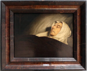 Jan Lievens, Portrait of an Unknown Old Woman on her Deathbed, 17th century Oil on oak panel, 11.6 in x 14.3 in Royal Museums of Fine Arts of Belgium, Brussels