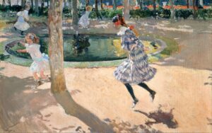 Joaquín Sorolla y Bastida, The Skipping Rope, 1907 Oil on canvas, 41.3 in x 65.3 in Sorolla Museum, MadridThe Skipping Rope, 1907 Oil on canvas, 41.3 in x 65.3 in Sorolla Museum, Madrid