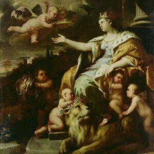Luca Giordano, Allegory of Magnanimity, circa 1670 Oil on canvas, 70.9 in x 70.9 in Getty Center, Los Angeles